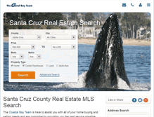 Tablet Screenshot of coastalbayrealestate.com